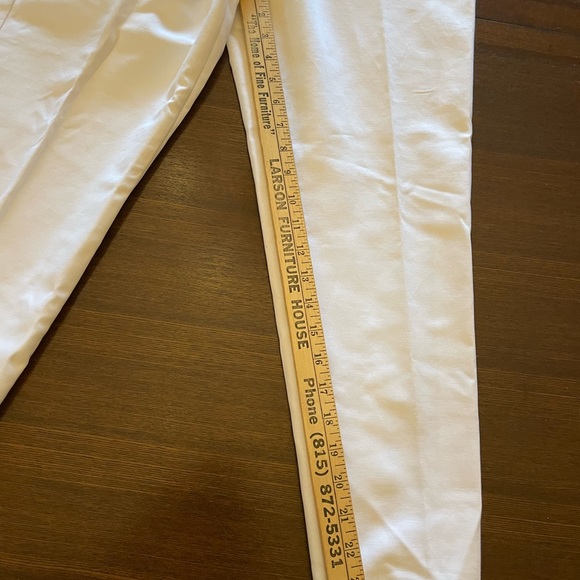 NEW Liz Claiborne 8P White Cropped Dress Pants - Picture 2 of 7